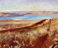 (image for) Handmade Oil painting for home canvas, oil painting framed canvas for living room John Singer Sargenti's art The Dead Sea 1905